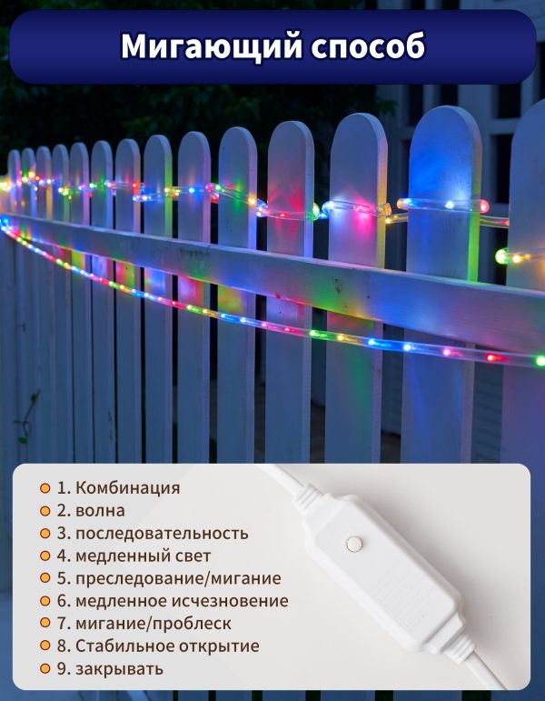 Светодиодная лента дюралайт 10м 5 ватт