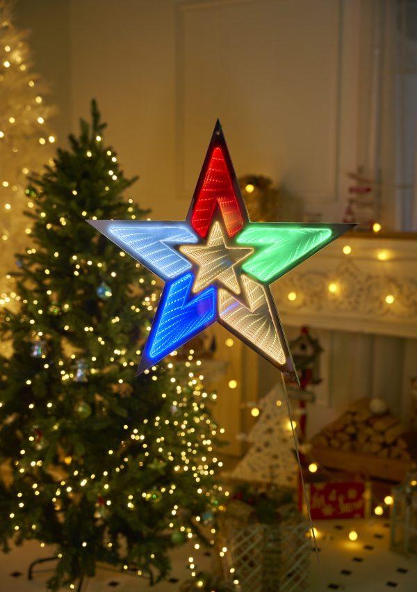 Фигура светодиодная каркасная звезда 5 ватт разноцветный