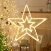 Светодиодная новогодняя фигура звезда теплый белый
