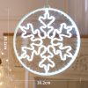 Светодиодная новогодняя фигура снежинка белый