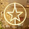 Светодиодная новогодняя фигура звезда теплый белый
