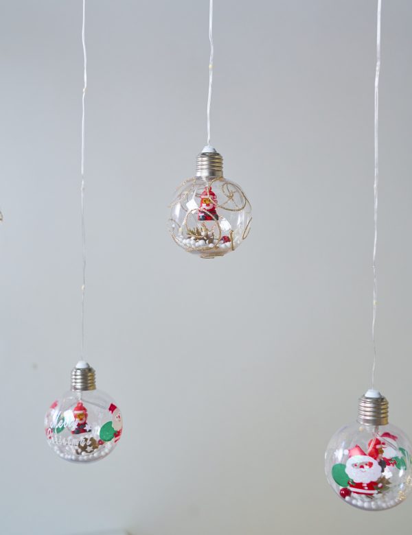 Гирлянда штора новогодние шарики 3м 4 ватт