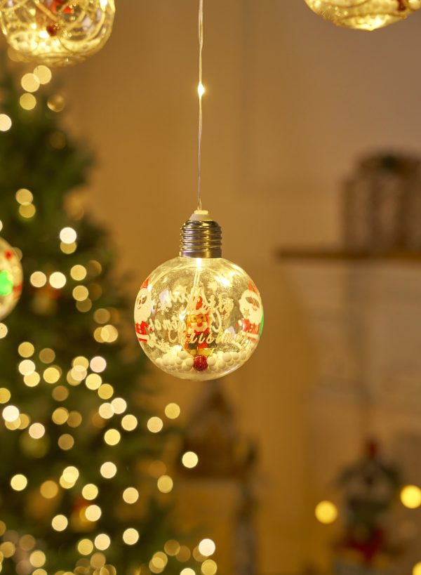 Гирлянда штора новогодние шарики 3м 4 ватт