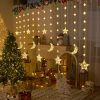 Гирлянда штора звезды и луна 3м